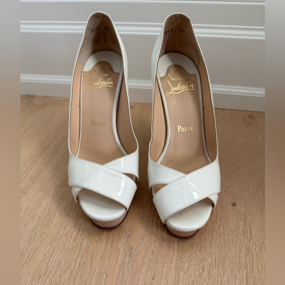 Christian Louboutin open toe heels